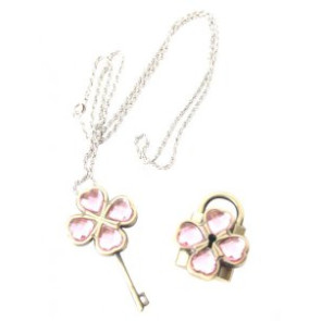 Pink Shugo Chara! Alloy Cosplay Key Necklace
