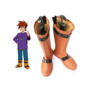 Pokemon Gary Oak Imitated Leather Cosplay Boots