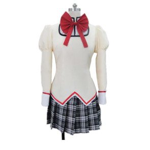 Puella Magi Madoka Magica School Uniform Cosplay Costume