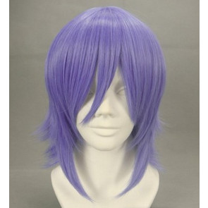 Purple 40cm Rosario + Vampire Mizore Shirayuki Cosplay Wig