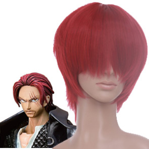 Red 32cm One Piece Shanks Cosplay Wig