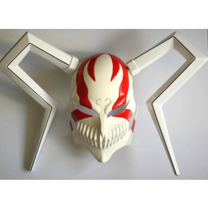 Red Bleach Ichigo Vizored PVC Cosplay Mask