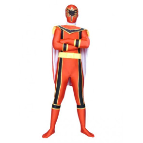 Red Force Power Ranger Lycra Spandex Superhero Zentai Suit