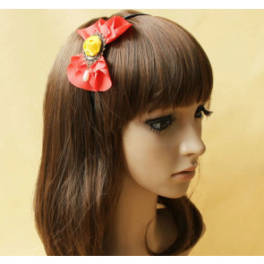Retro Floral Bead Girls Lolita Headband