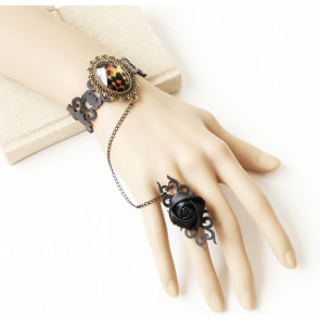 Retro Western Style Lady Handmade Lolita Bracelet And Ring Set