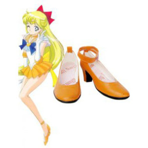 Sailor Moon Venus Mina Aino Imitation Leather Cosplay Shoes