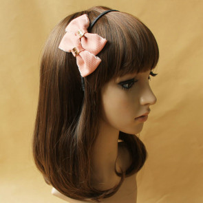 Sweet Pink Bowknot Lady Handmade Lolita Headband