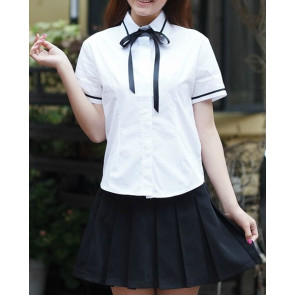 Sweet Short Sleeves Girl Japanese School Uniform Cosplay Costume