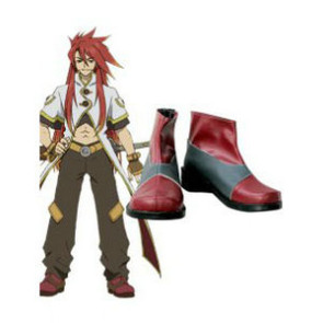 Tales of the Abyss Luke fon Fabre Imitation Leather Rubber Cosplay Shoes
