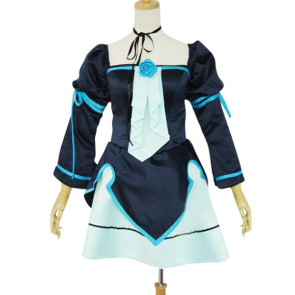 Vocaloid Miku Doujin Light Blue Cosplay Costume