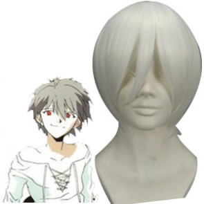 White 32cm Neon Genesis Evangelion Nagisa Kaworu Cosplay Wig