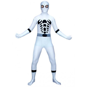 White Scorpion Full Body Lycra Spandex Unisex Zentai Suit