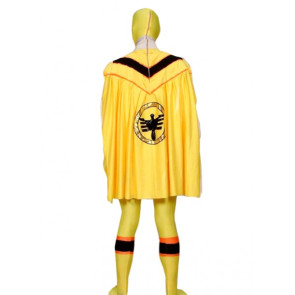Yellow Lycra Spandex Unisex Superhero Zentai Suit