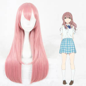 Pink 70cm A Silent Voice Shoko Nishimiya Cosplay Wig