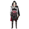 Assassin's Creed II Ezio Auditore da Firenze Black Edition Cosplay Costume Version 2