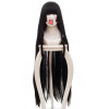 Black 100cm Hakumei to Mikochi Mikochi Cosplay Wig