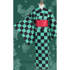 Demon Slayer: Kimetsu no Yaiba Tanjiro Kamado Female Kimono Cosplay Costume