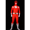 Red Spandex Power Rangers Superhero Zentai Bodysuit Costume