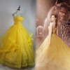 2017 New Movie Beauty and the Beast Belle Dress Cosplay Costume Halloween Costume