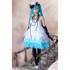 Vocaloid Miku White & Blue Cosplay Dress