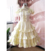 Yellow Short Sleeves Ruffle Sweet Lolita Dress