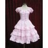 Pink Short Sleeves Ruffle Sweet Lolita Dress