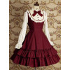 Red Long Sleeves Ruffle Elegant Lolita Dress