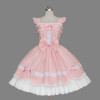 Pink And White Bows Lace Sweet Lolita Dress