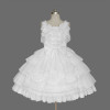 White Sleeveless Ruffles Elegant Cotton Sweet Lolita Dress