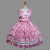 Pink Sleeveless Bow Cotton Cute Sweet Lolita Dress
