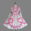 Pink And White Bows Cute Sweet Lolita Dress