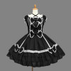 Cotton Black And White Sleeveless Gothic Lolita Dress