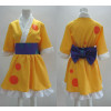 K-ON! Ritsu Tainaka Yellow Kimono Cosplay Costume