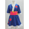 K-ON! Azusa Nakano Blue Kimono Cosplay Costume