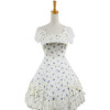 Floral Classic Short Sleeves Cotton Lolita Dress