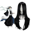 Black 65cm Bleach Kuchiki Byakuya Cosplay Wig