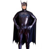 Black Batman Shiny Metallic Superhero Zentai Suit