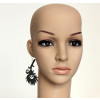 Black Feather Lady Handmade Lolita Earrings