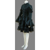 Black Long Sleeves Cotton Bow Gothic Lolita Dress
