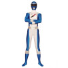 Blue And White Lycra Spandex Superhero Zentai Suit