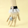 Classic Greay Button Lady Handmade Lolita Bracelet And Ring Set