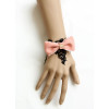 Classic Lace Pink Bow Girls Lolita Wrist Strap