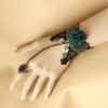 Classic Rococo Floral Lady Lolita Bracelet And Ring Set