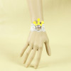 Cute White Lace Button Crown Lady Lolita Wrist Strap