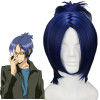 Dark Blue 32cm Katekyo Hitman Reborn Rokudo Mukuro Cosplay Wig
