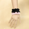 Elegant Black And Pink Office Lady Lolita Wrist Strap