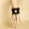 Gorgeous Black Button Chain Lady Lolita Wrist Strap