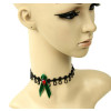 Gorgeous Black Lace Bow Girls Lolita Necklace