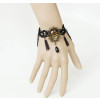 Gothic Black Lace Handmade Lady Lolita Bracelet And Ring Set