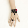 Gothic Rococo Lady Handmade Lolita Bracelet And Ring Set
